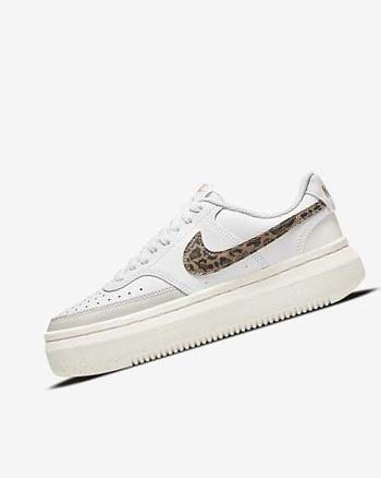Nike Court Vision Alta Blancos Beige Claro Marrom | MX 5156